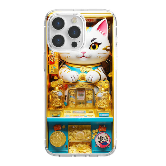 Cat Gold Coin Machine - iPhone 15 Case